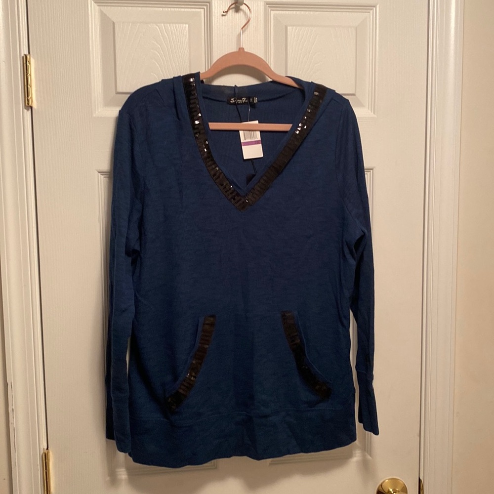 Brand New Seven7 Luxe Hooded Top…size 2X